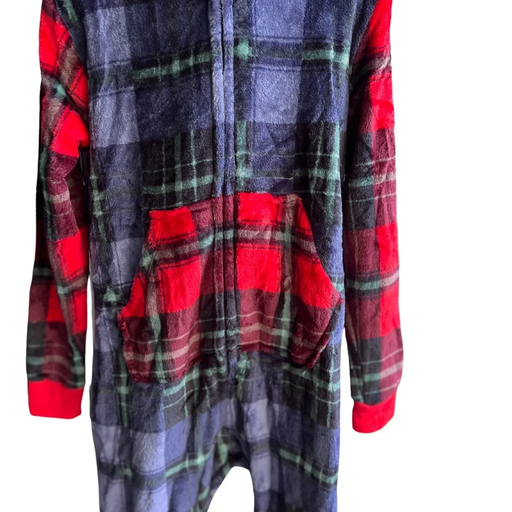Cat and Jack Pajamas Size S 6/7  Multicolored One Piece Hooded